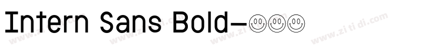 Intern Sans Bold字体转换 Intern Sans Bold字体转换